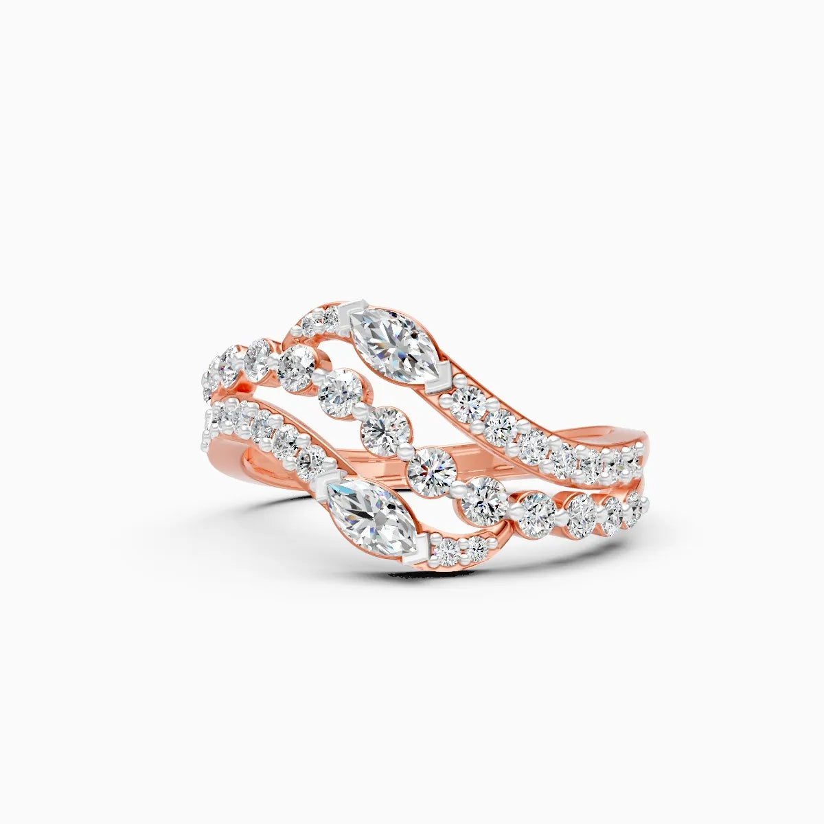 Ripple Shine Lab Grown Diamond Ring