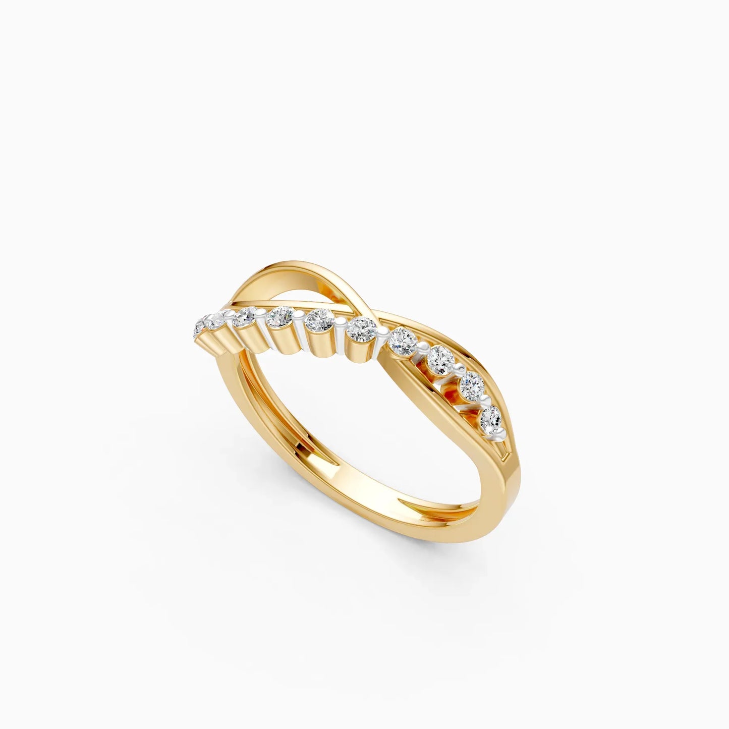 Elegant Curve Infinity Band Ring