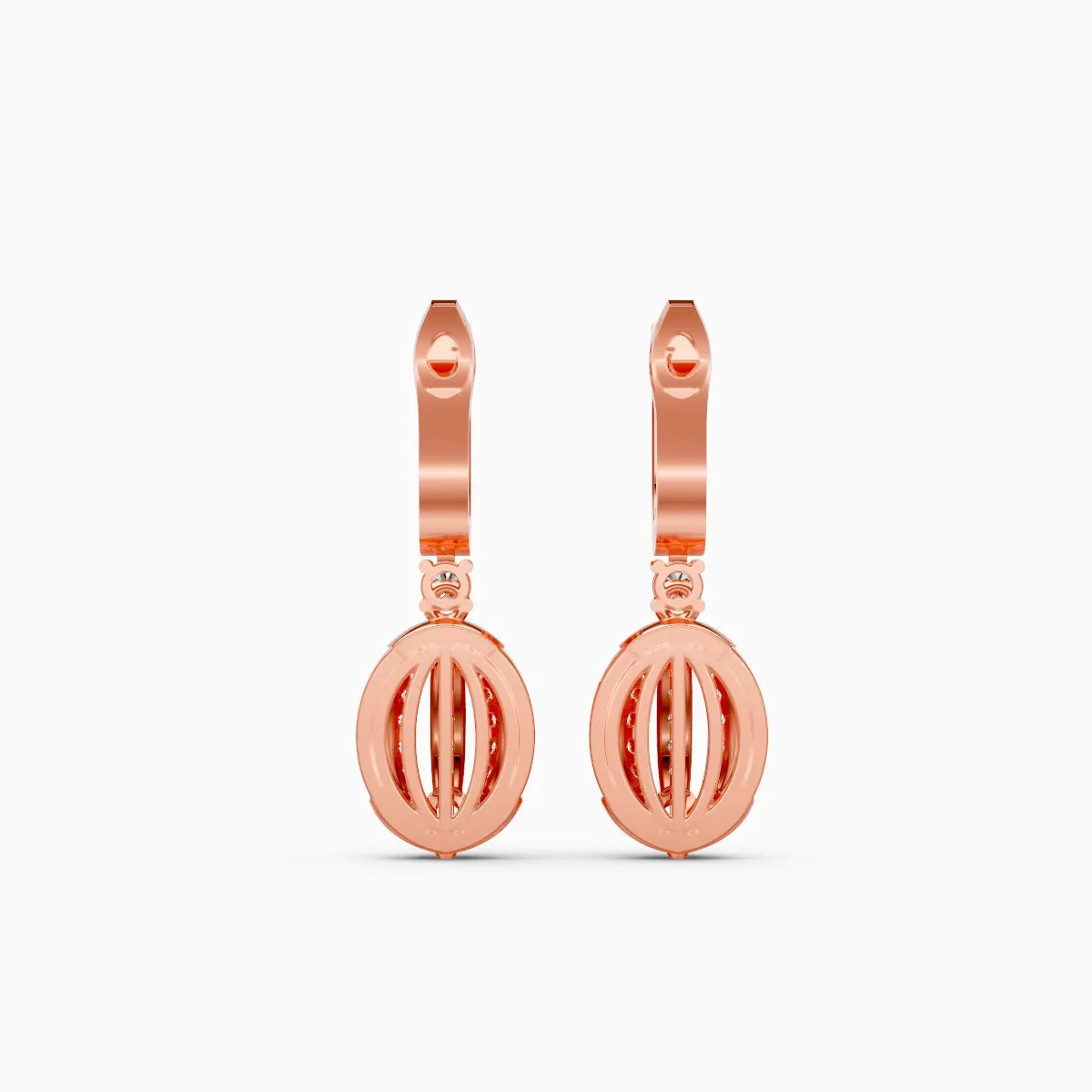 Art Deco Drop with Brilliant Round Cuts Lab Diamond Earrings