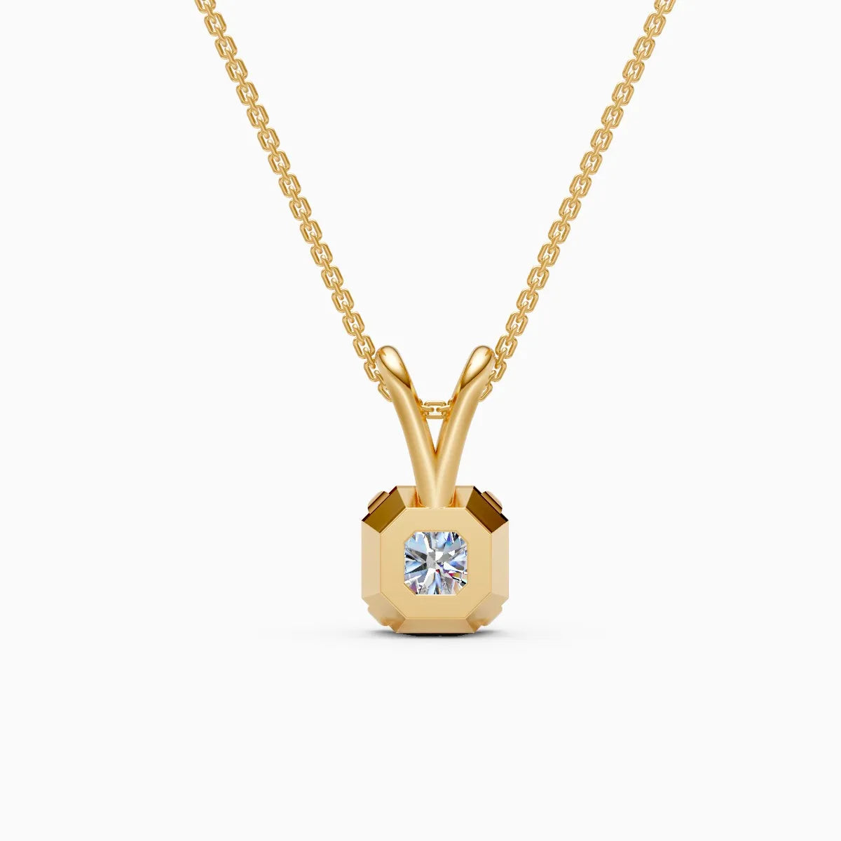 Aurora Radiant Diamond Pendant