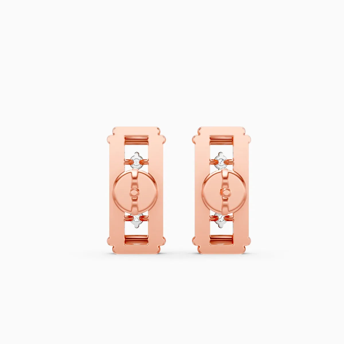 Round Timeless Sparkle Statement Earrings