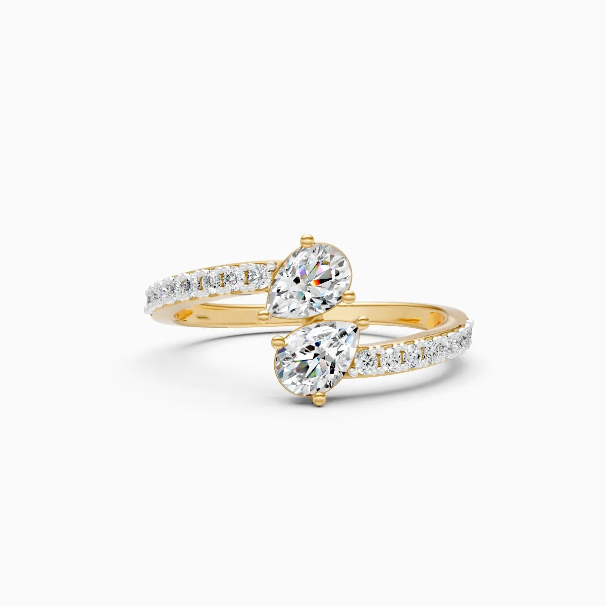 Twin Spark Lab Grown Diamond Ring