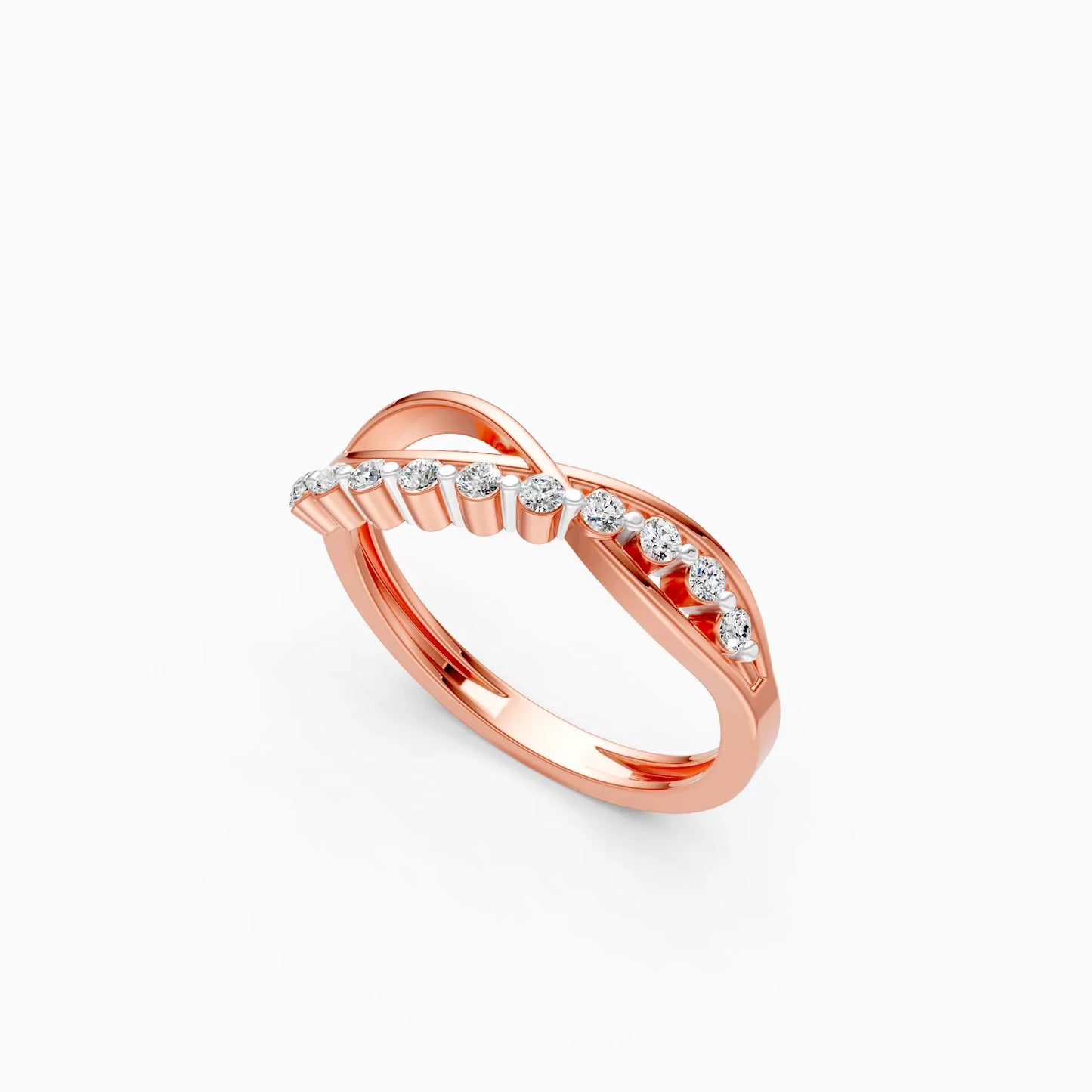 Elegant Curve Infinity Band Ring