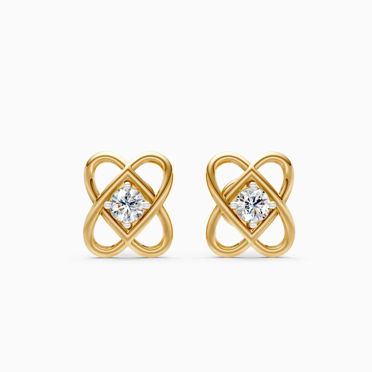 Infinity Knot Diamond Studs