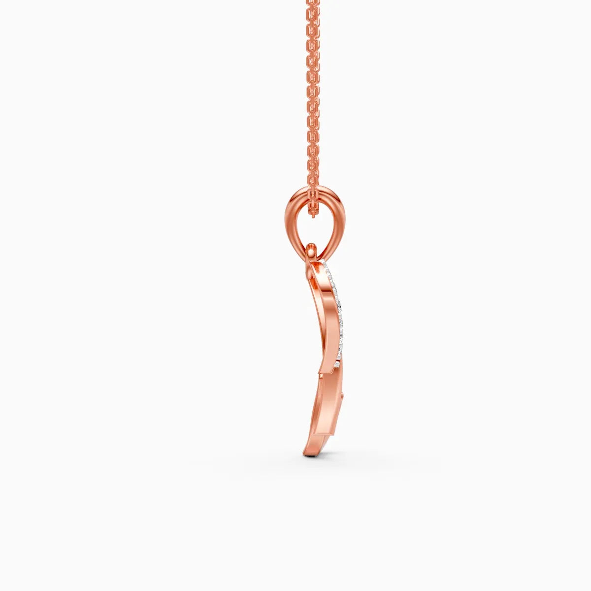 Elegant Heart-Shaped 'R' Pendant