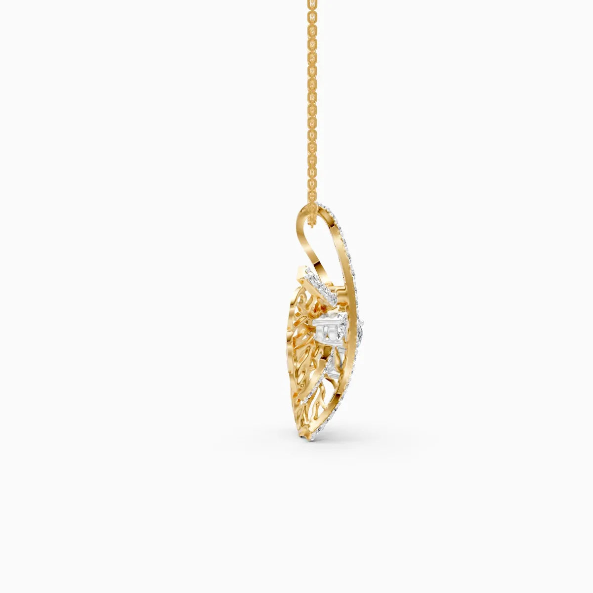 Butterfly Grace Lab Grown Diamond Pendant
