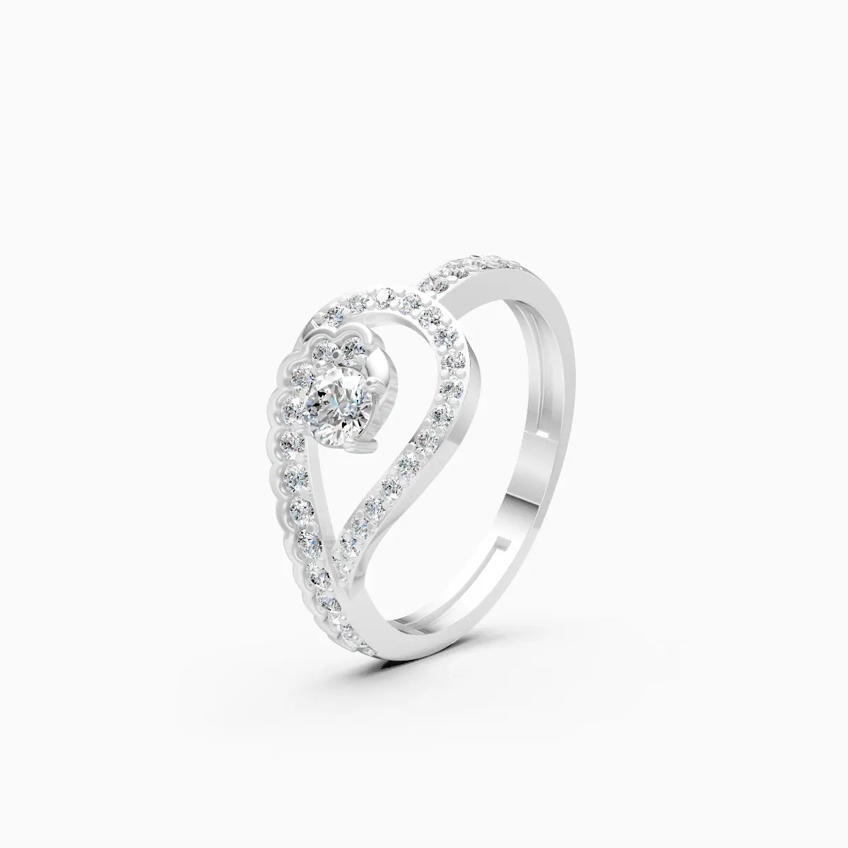 HaloTwist Lab Grown Diamond Ring