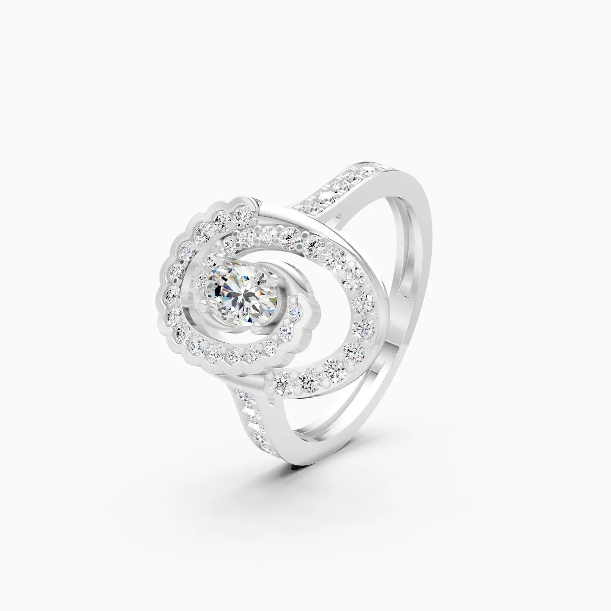 Lustrous Orbit Lab-Grown Diamond Ring