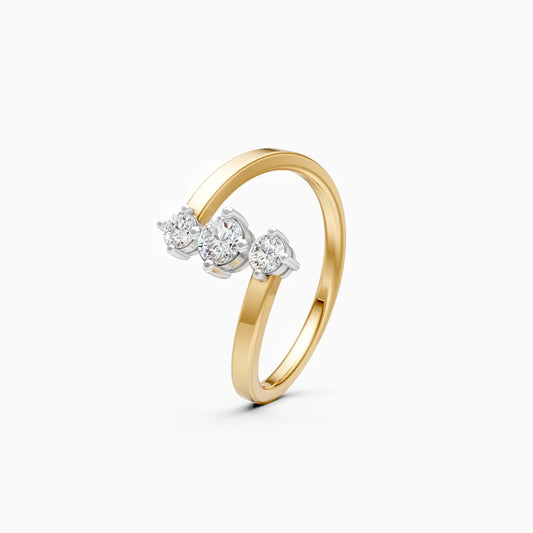 Twin Arc Lab Grown Diamond Ring