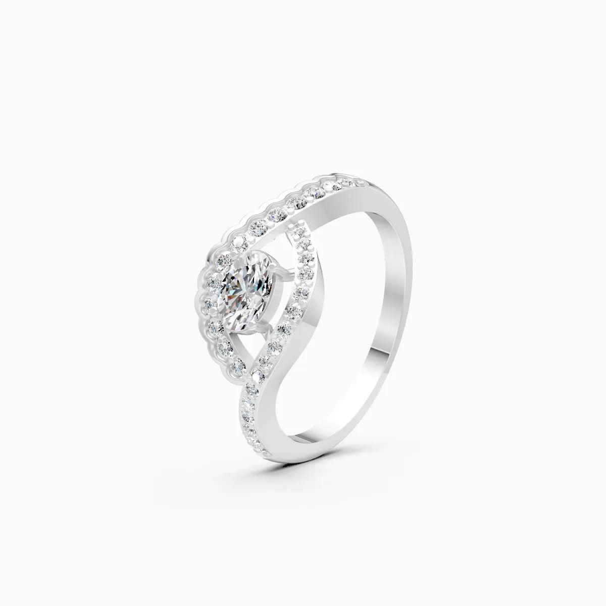 Eclat Curve Lab-Grown Diamond Ring