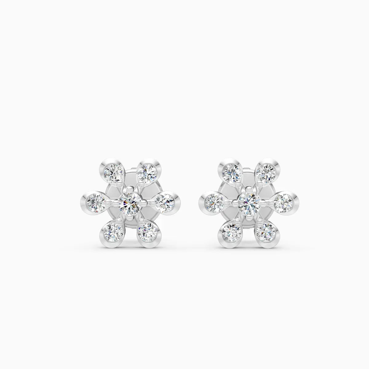 Sparkling Petal Chic Diamond earrings