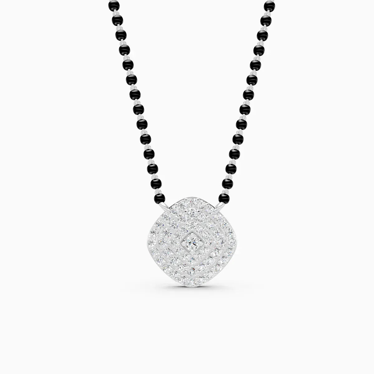 Cushion Shape Lab Grown Diamond Mangalsutra