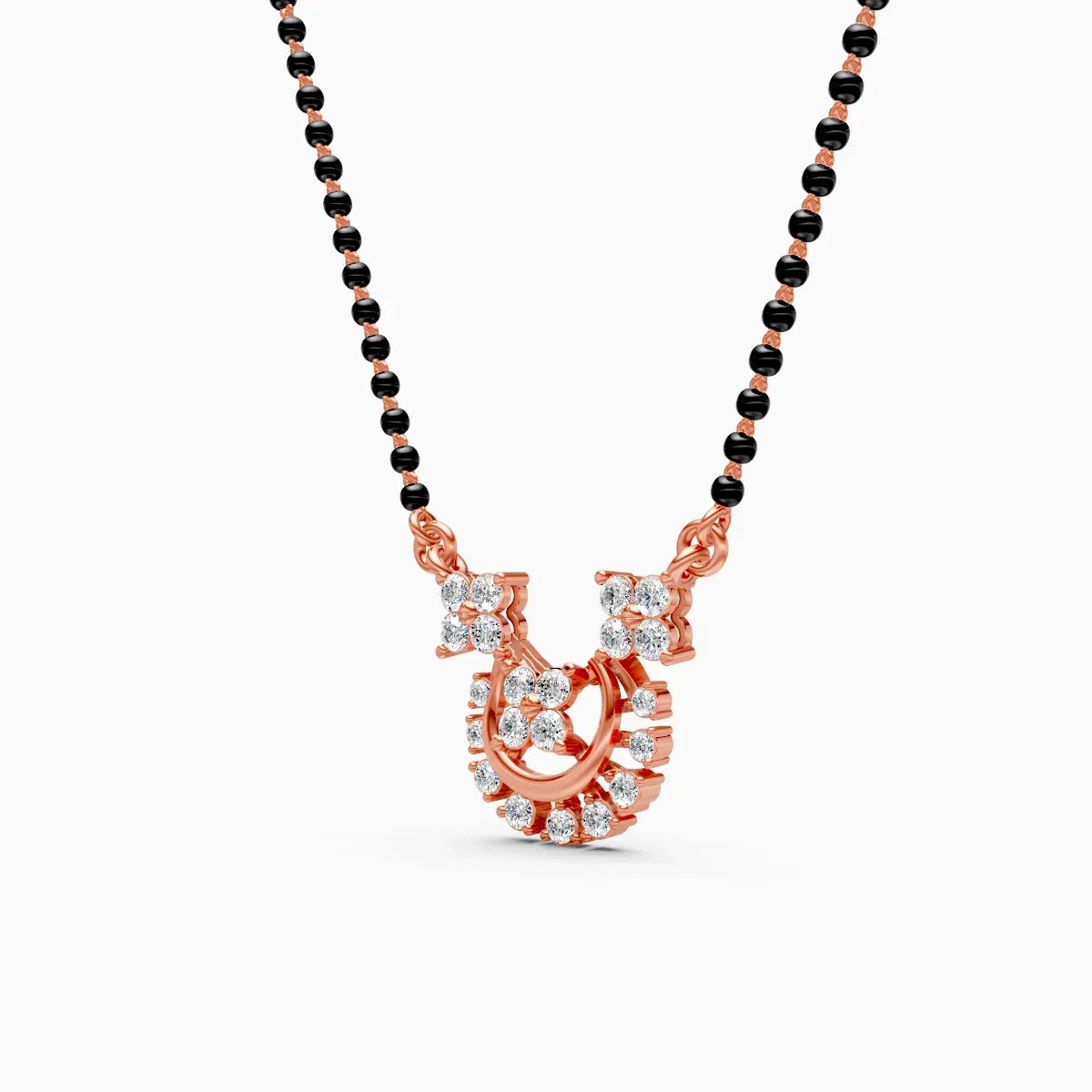 Round Lab Grown Diamond Bridal Mangalsutra