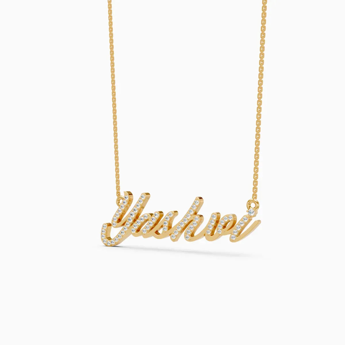 Custom Name Pendant Lab Diamond Necklace