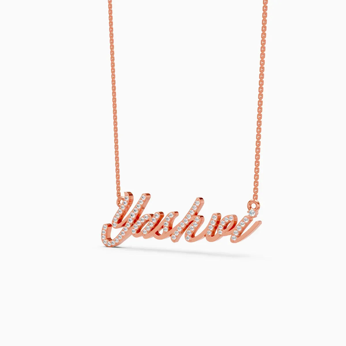 Custom Name Pendant Lab Diamond Necklace