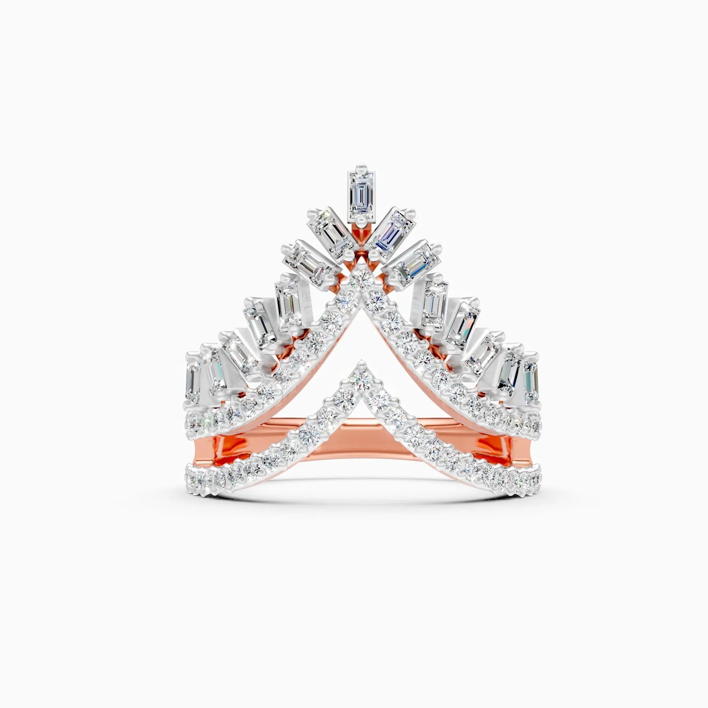 Royal Crown Style Lab Grown Diamond Ring