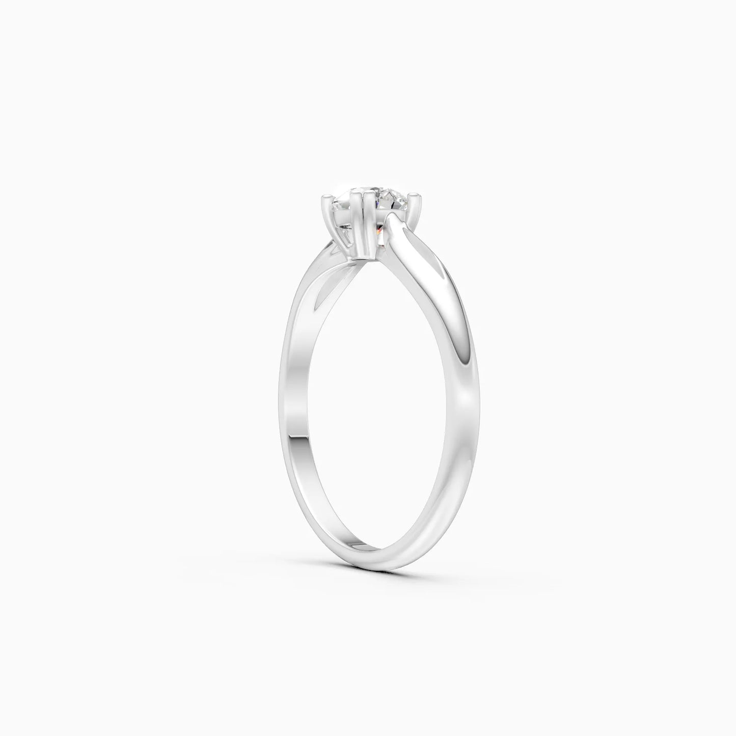 Twist of Love Lab Grown Diamond Solitaire Ring