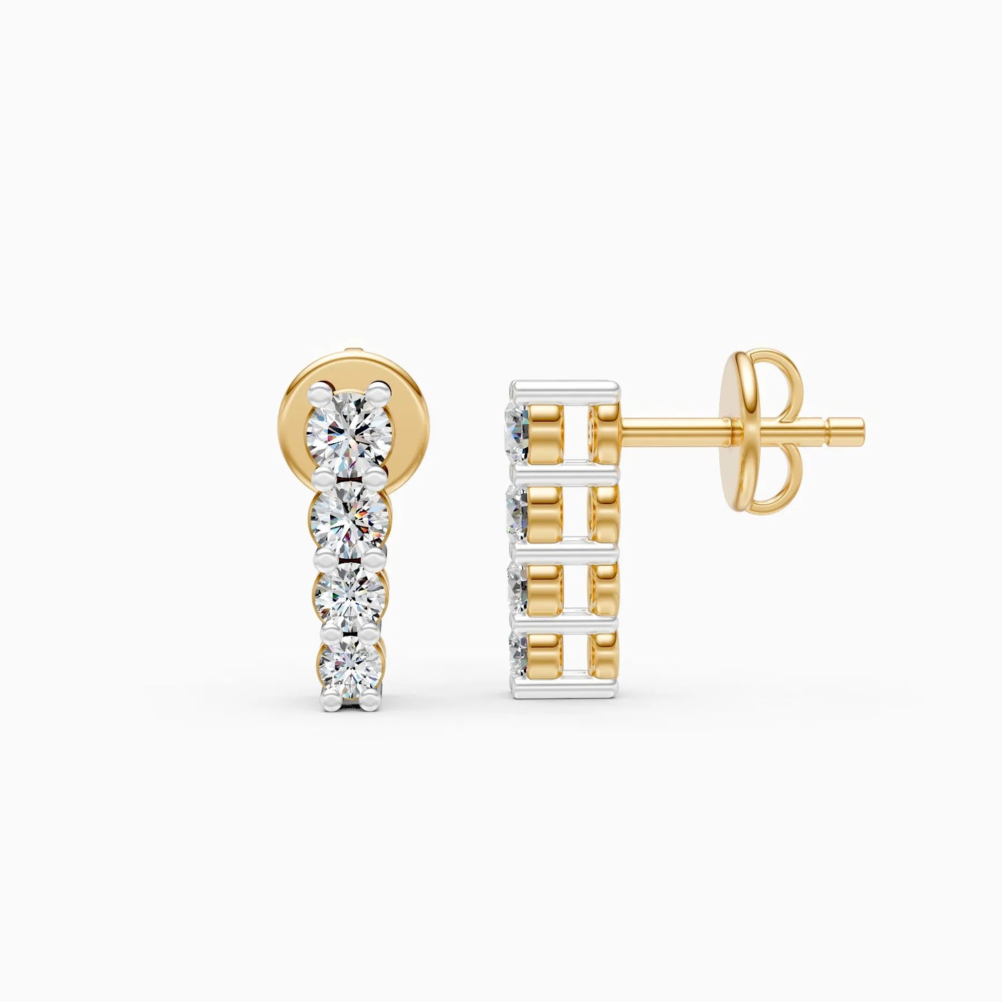 Minimal Luxe Lab Grown Diamond Ear Studs
