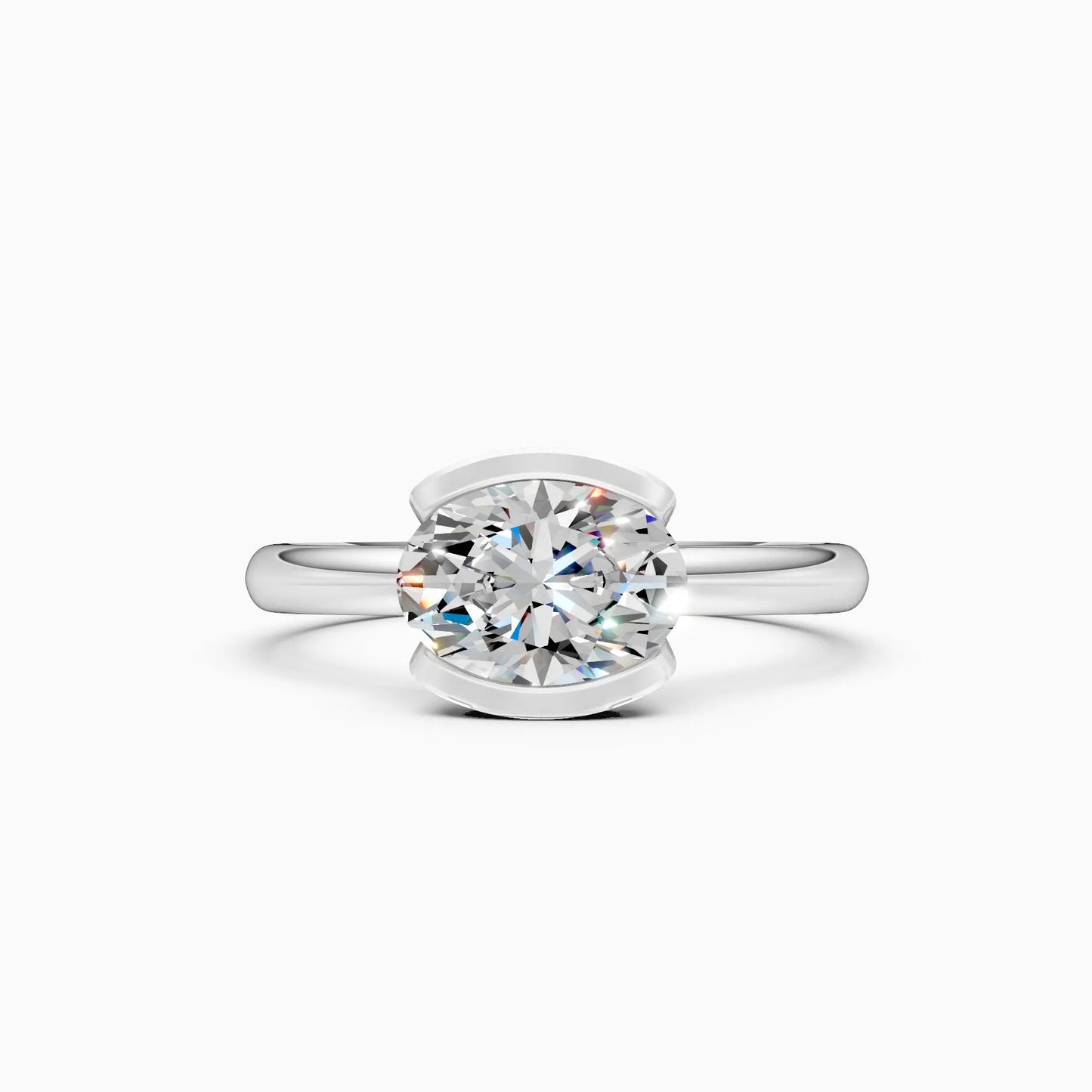 Luxury Oval Diamond Engagement Ring