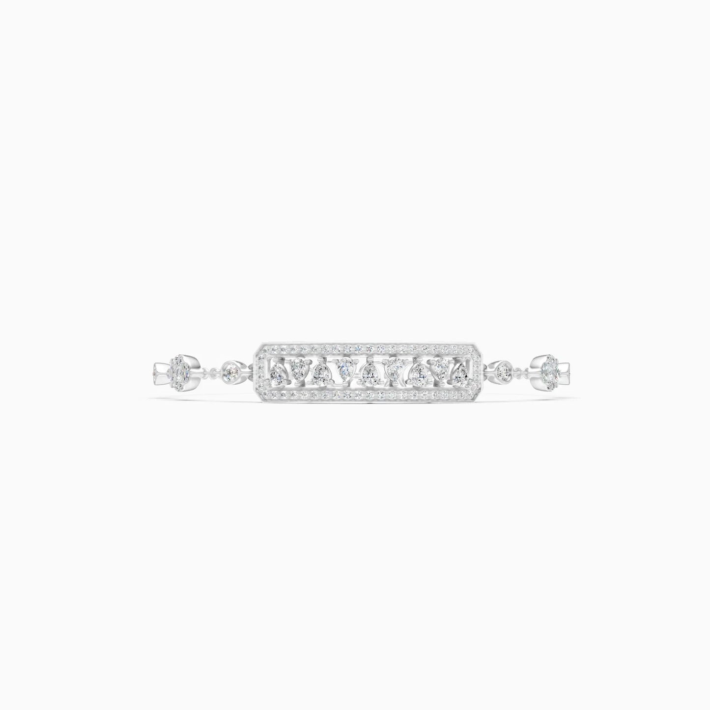 Regal Radiance Drop Diamond Bracelet
