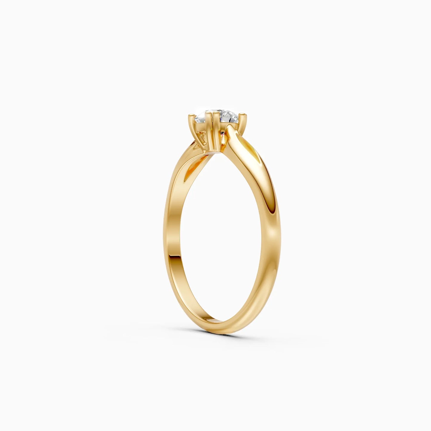 Twist of Love Lab Grown Diamond Solitaire Ring