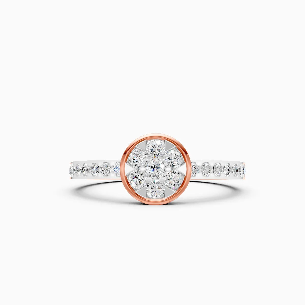 Blossom Glow Diamond Ring in Rose Gold