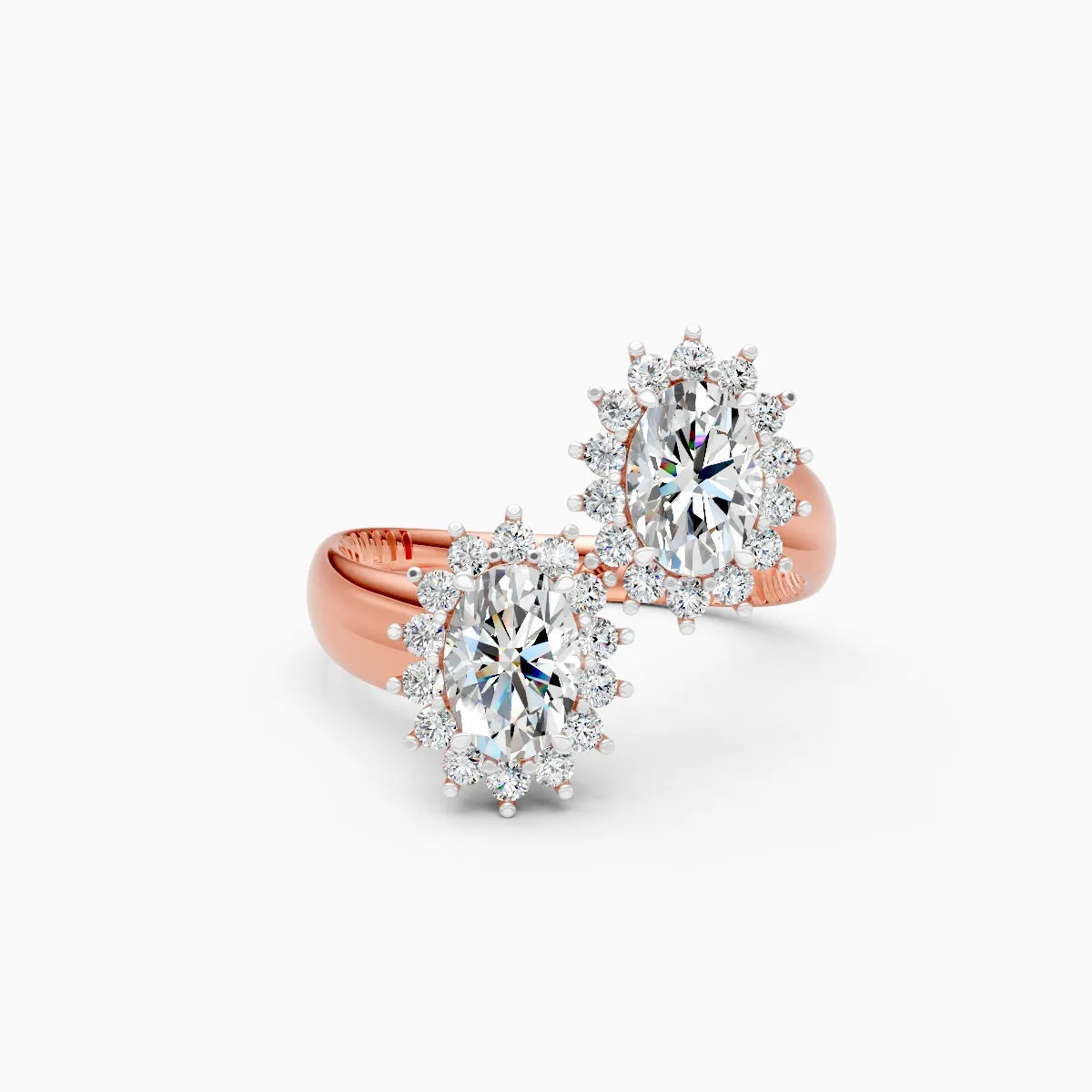 Twin Bloom Lab Grown Diamond Ring