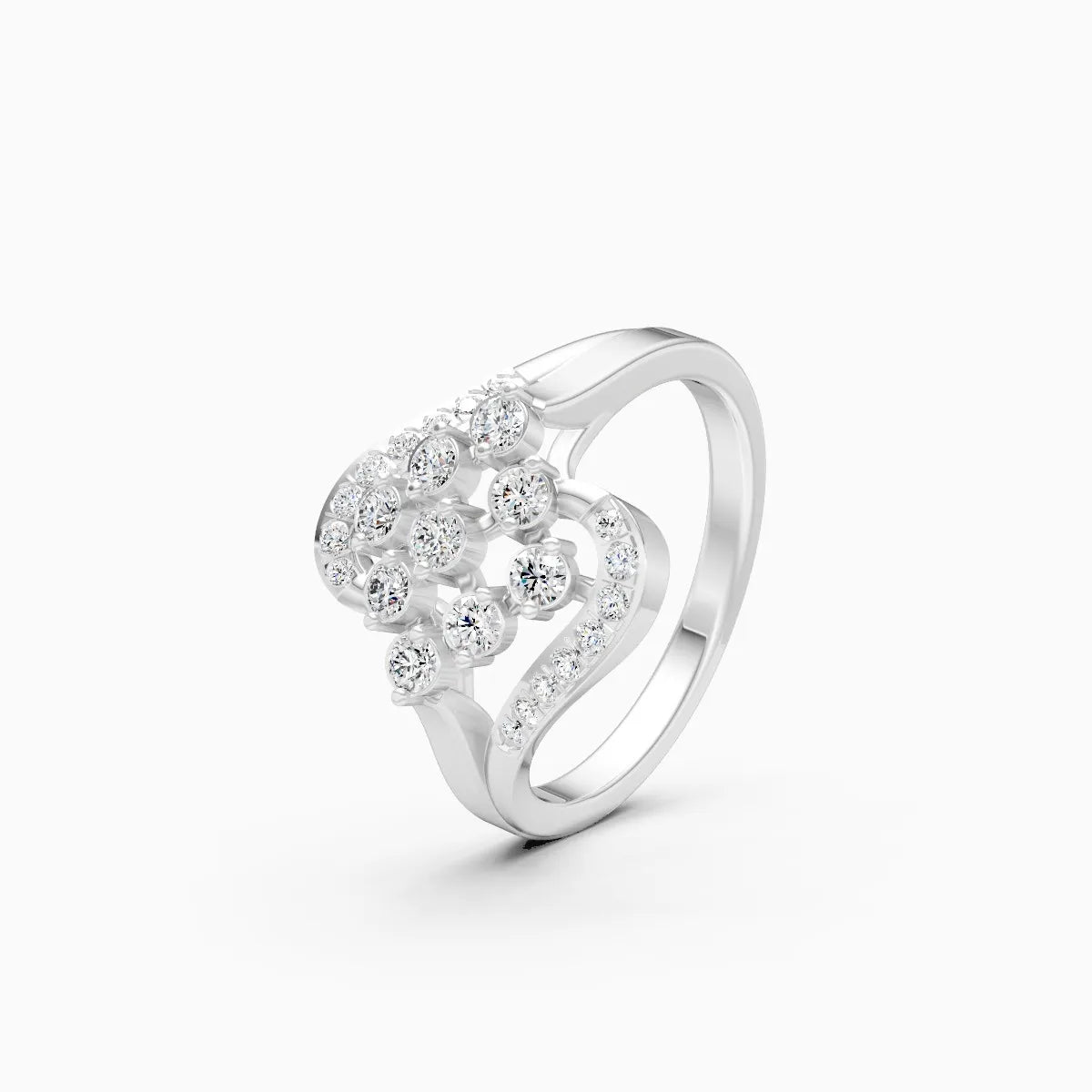 Whispering Petals Diamond Ring Timeless Elegance