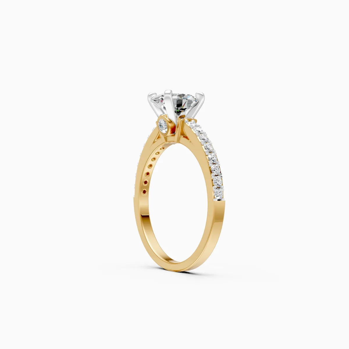 Delicate Oval Cut Lab Grown Diamond Ring