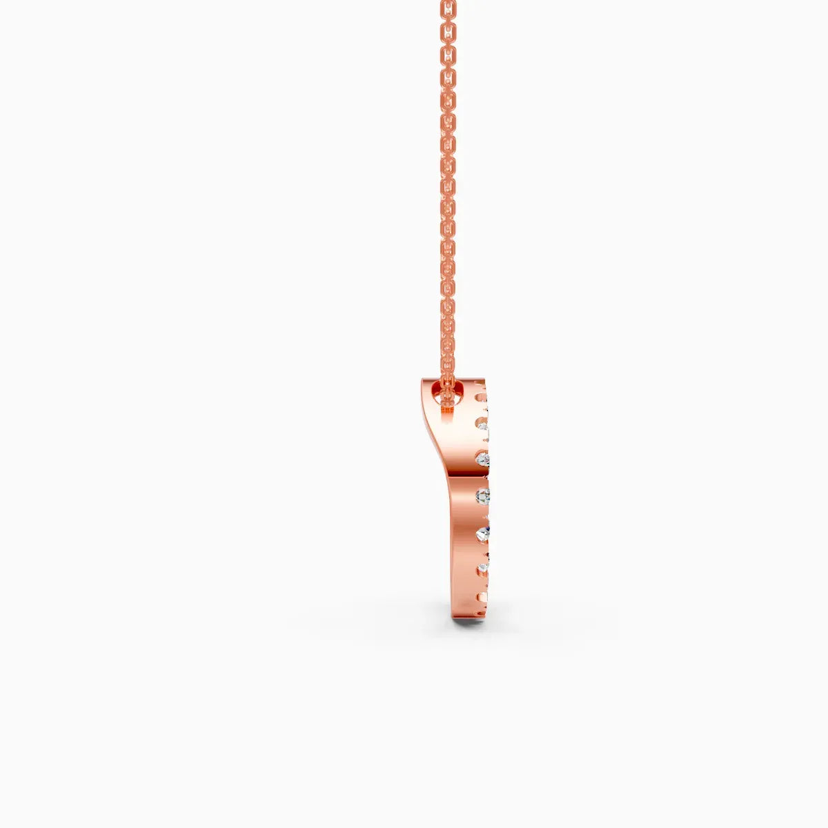Luxury Lab Diamond Open Circle Necklace