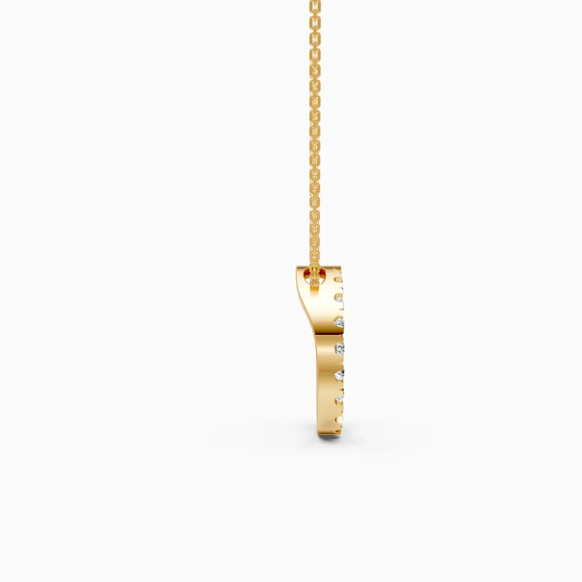 Luxury Lab Diamond Open Circle Necklace
