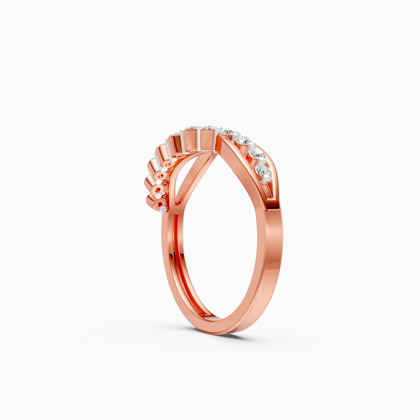 Elegant Curve Infinity Band Ring