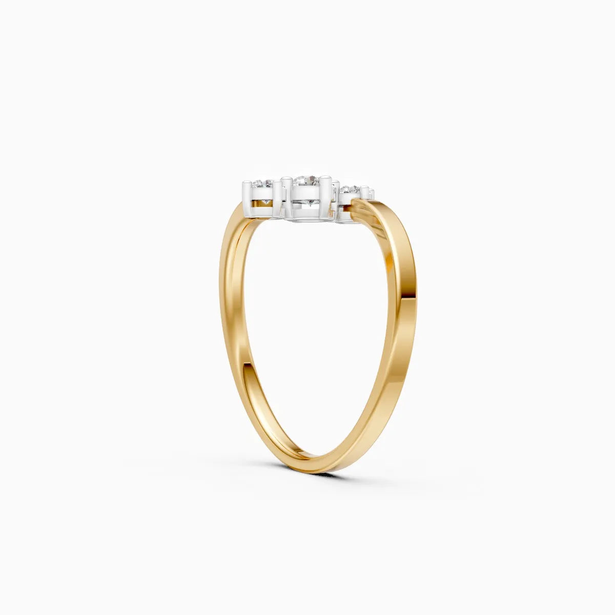Twin Arc Lab Grown Diamond Ring