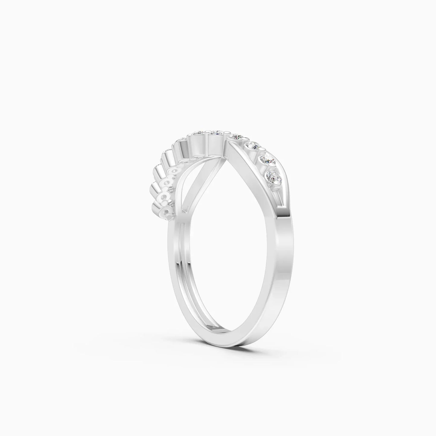 Elegant Curve Infinity Band Ring