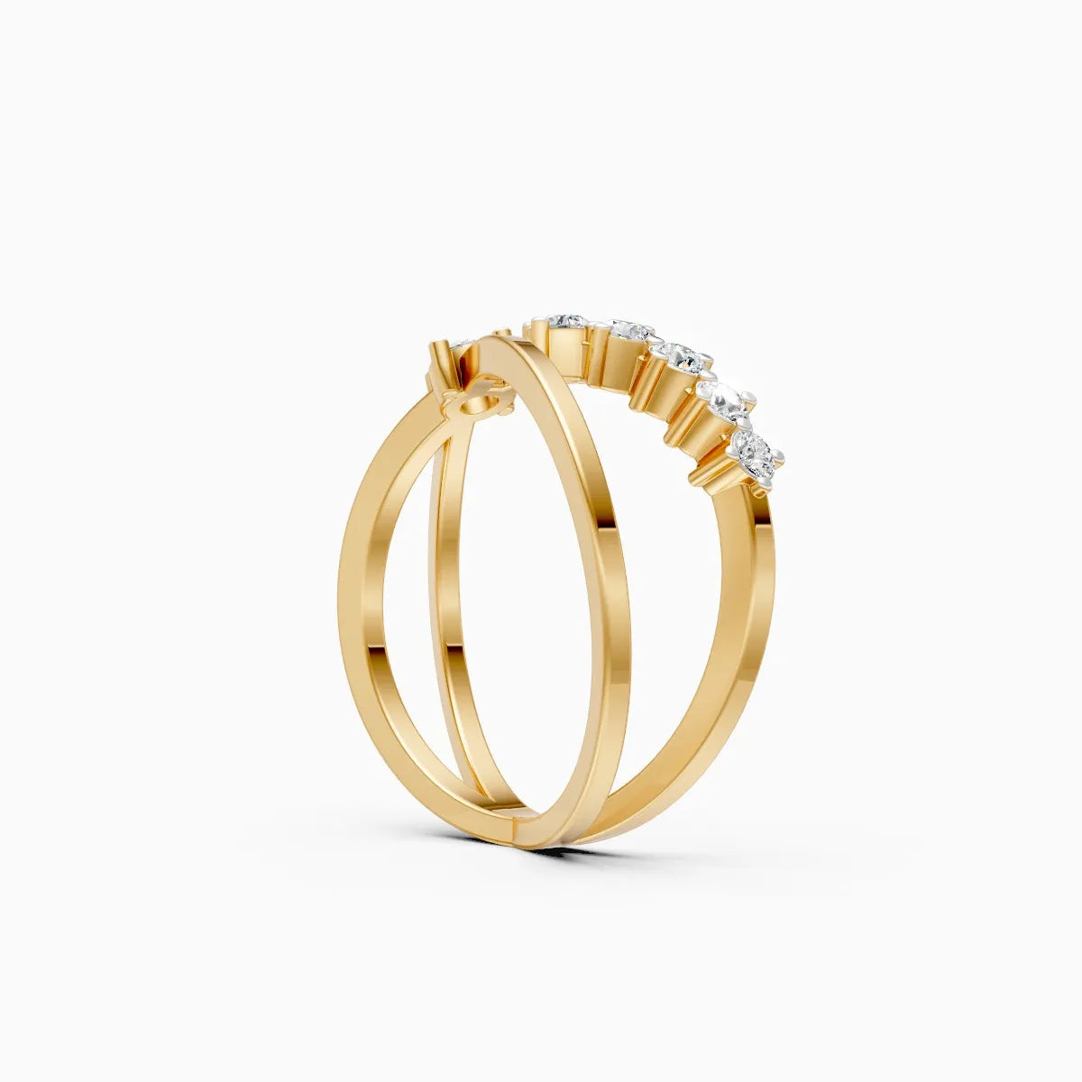 Criss Cross Glow Lab Grown Diamond Ring
