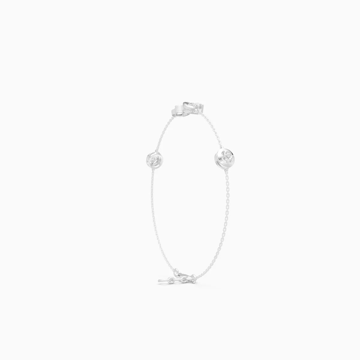 Infinity Shape Round Box Chain Bracelet