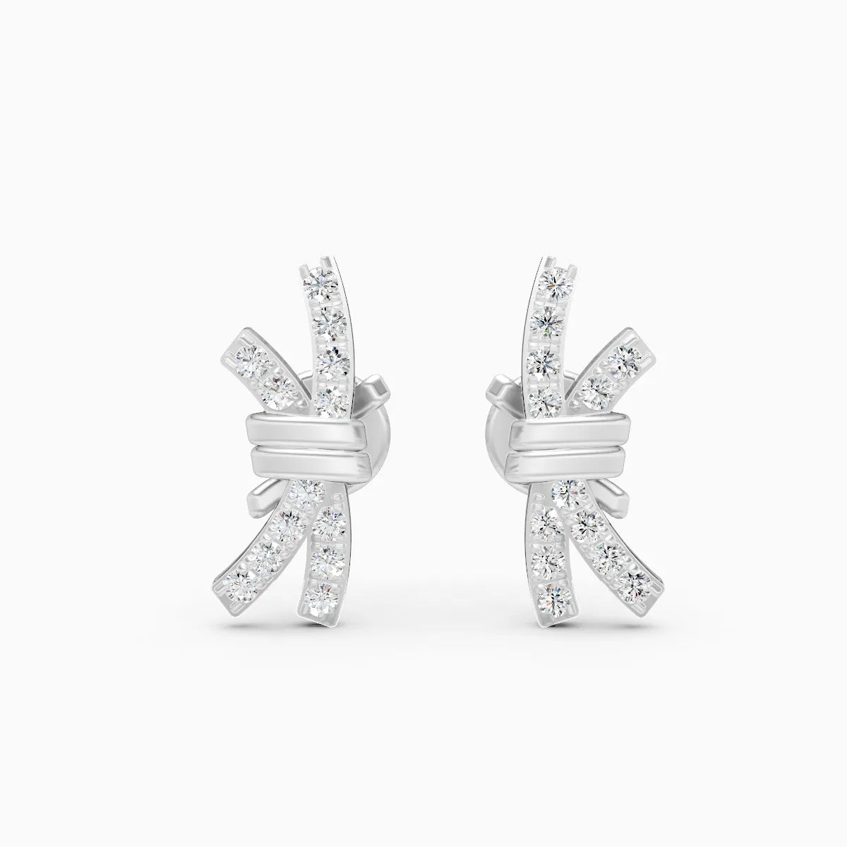 Regal Knot Lab Grown Diamond Earrings