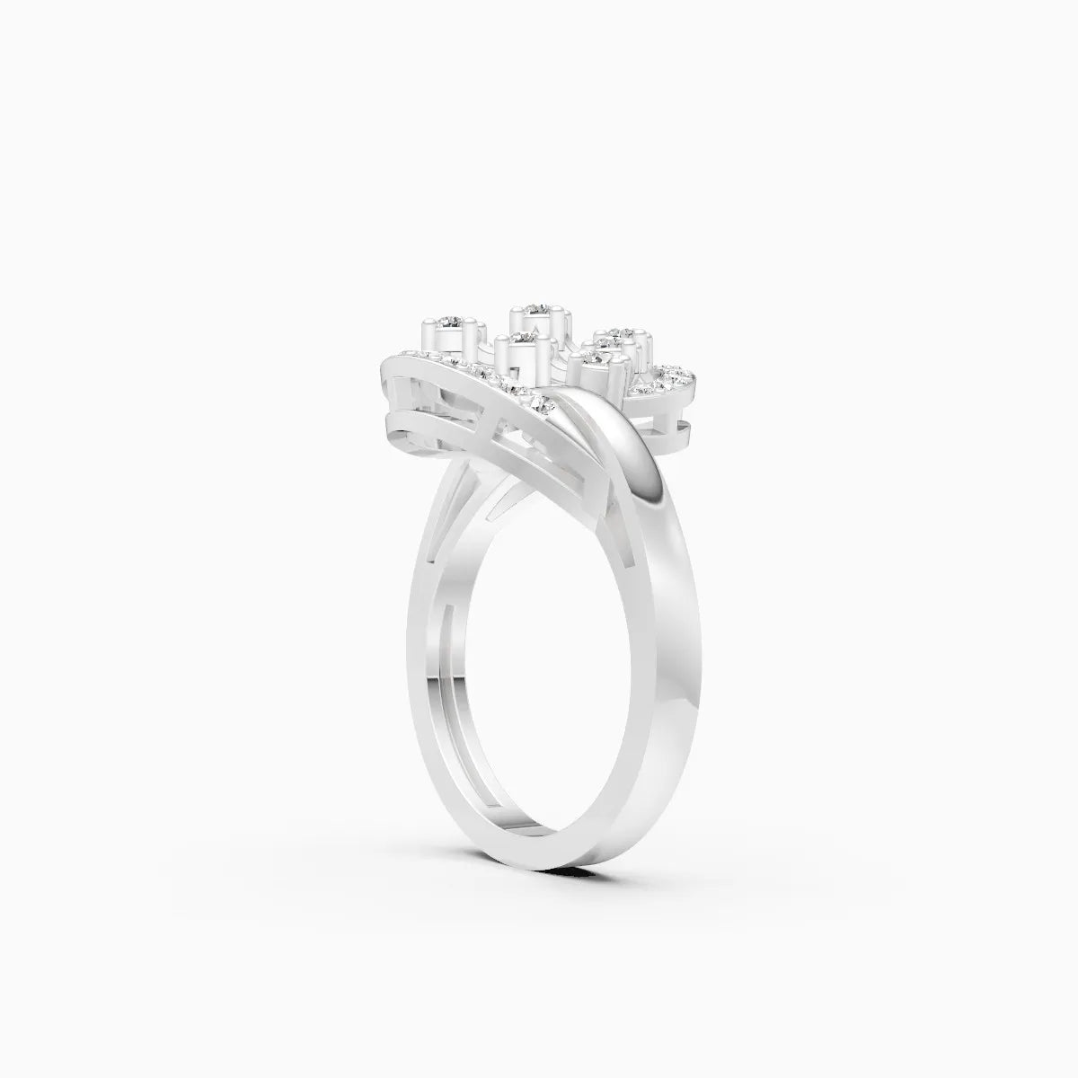 Classy Radiance Cluster Diamond Ring