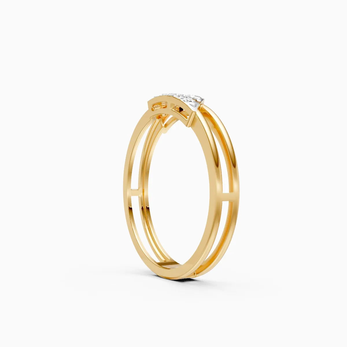 Twin Bar Diamond Ring