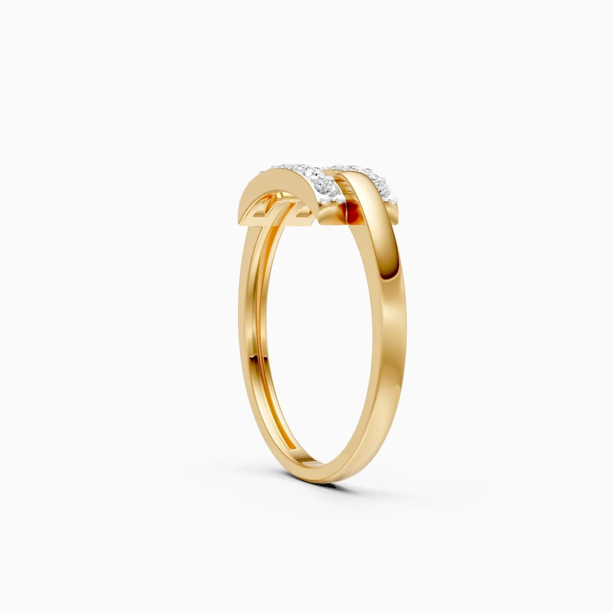 Open Curve Diamond Ring