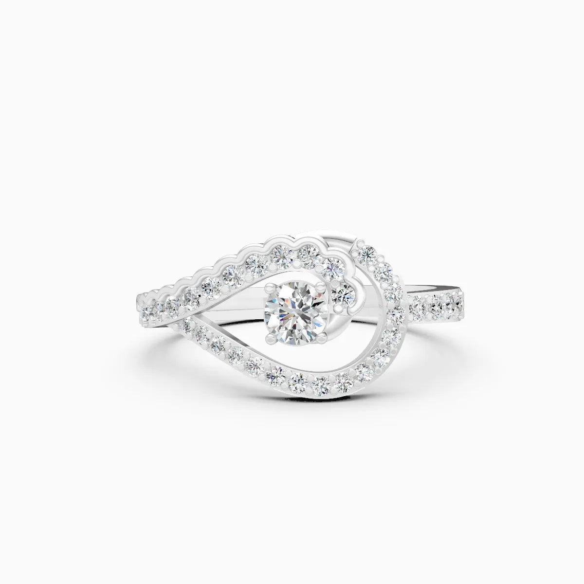 HaloTwist Lab Grown Diamond Ring