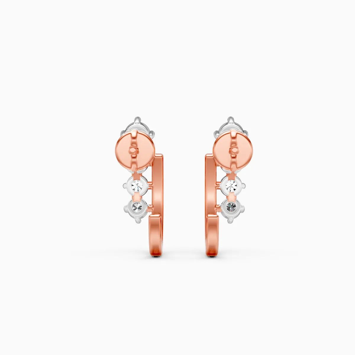 Modern Line Lab Grown Diamond Earrings