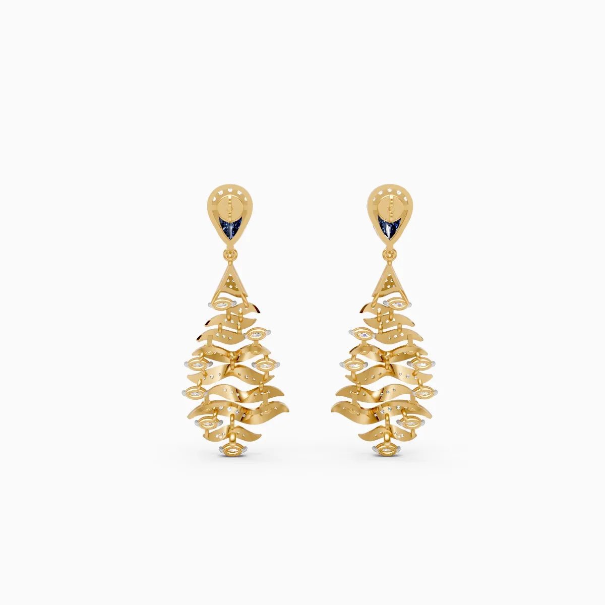 Ocean Drape Lab Grown Diamond Earrings
