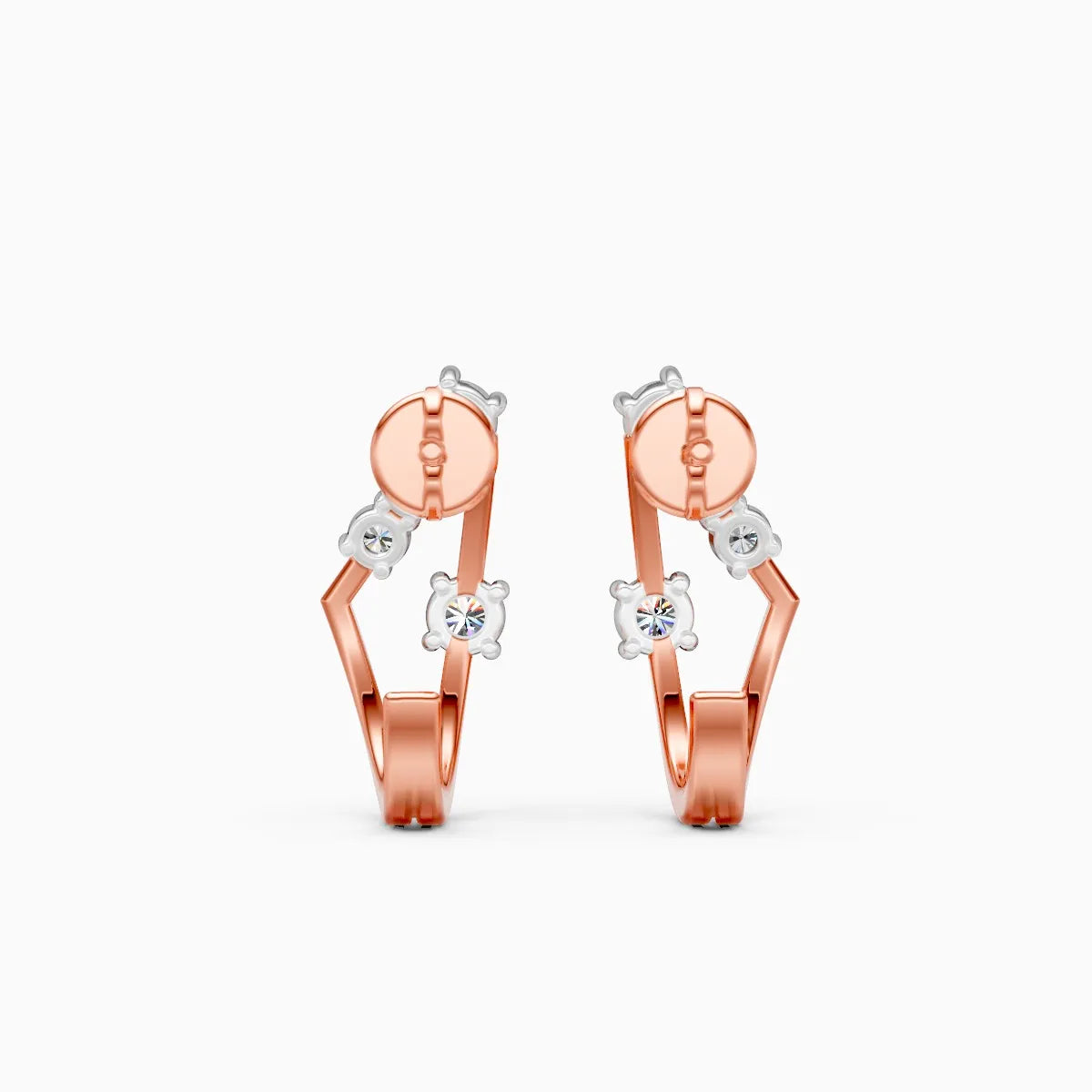 Lustra Edge Lab Grown Diamond Earrings