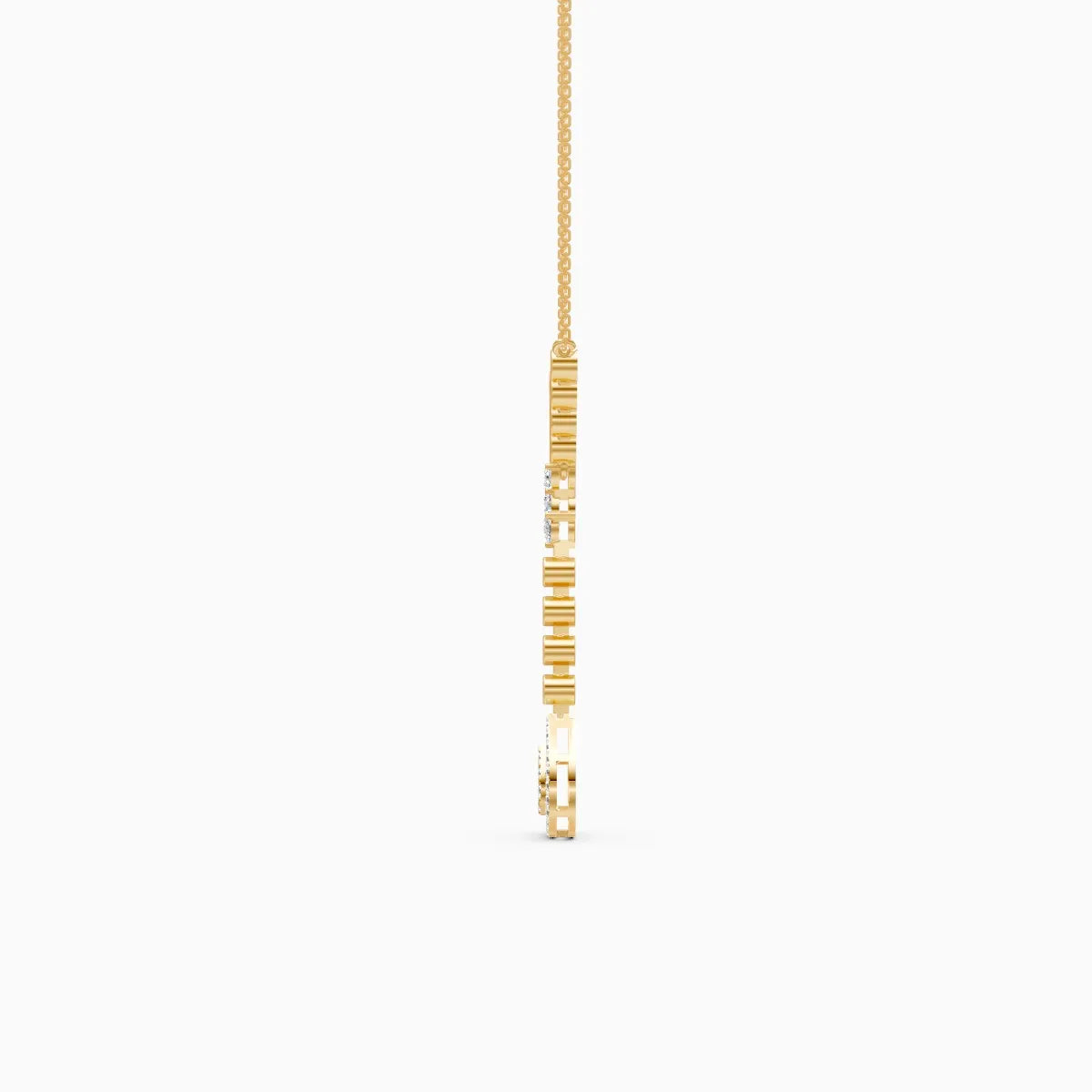 Glamorous Y-Necklace with Tear Drop Design