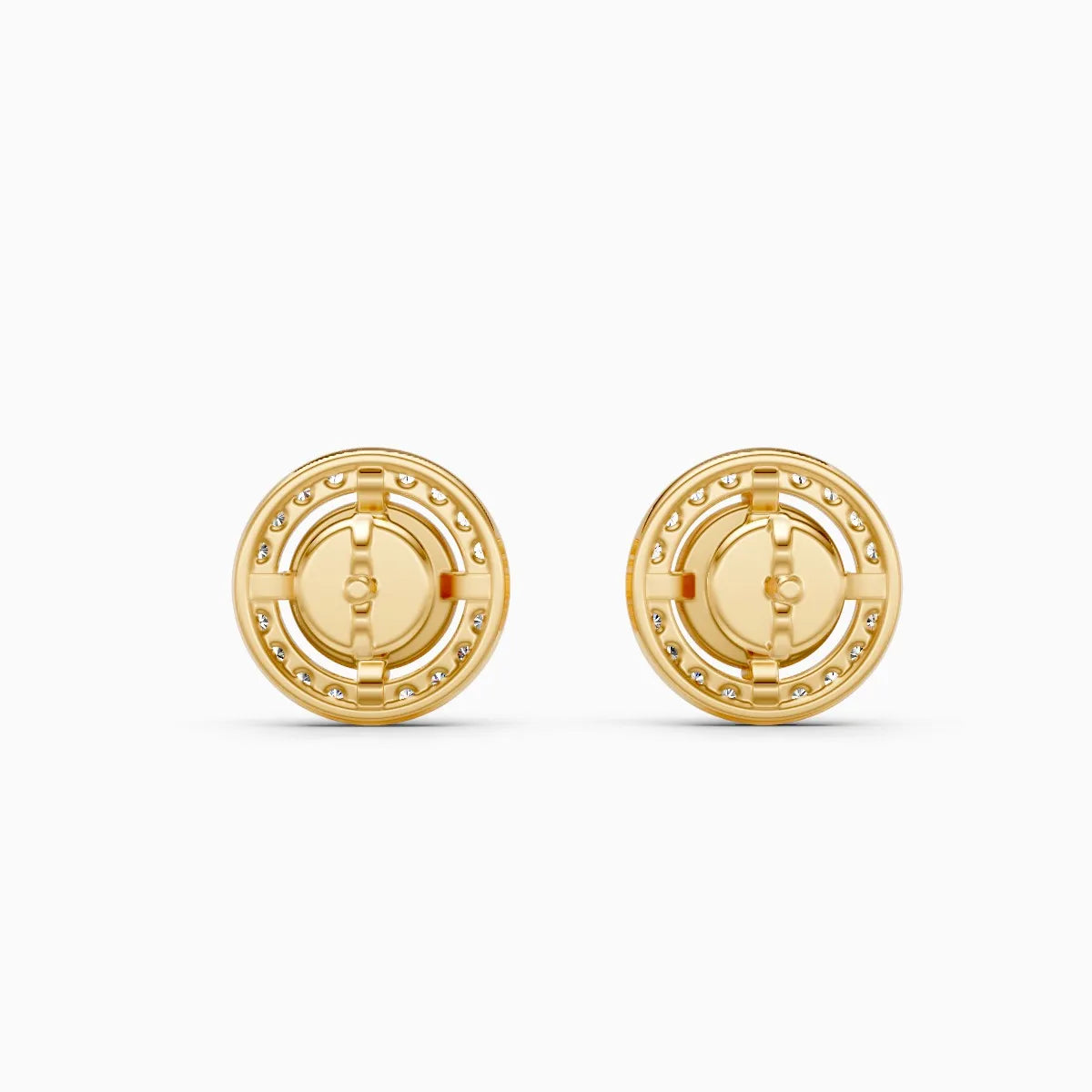 Round Solitaire Lab Diamond Studs