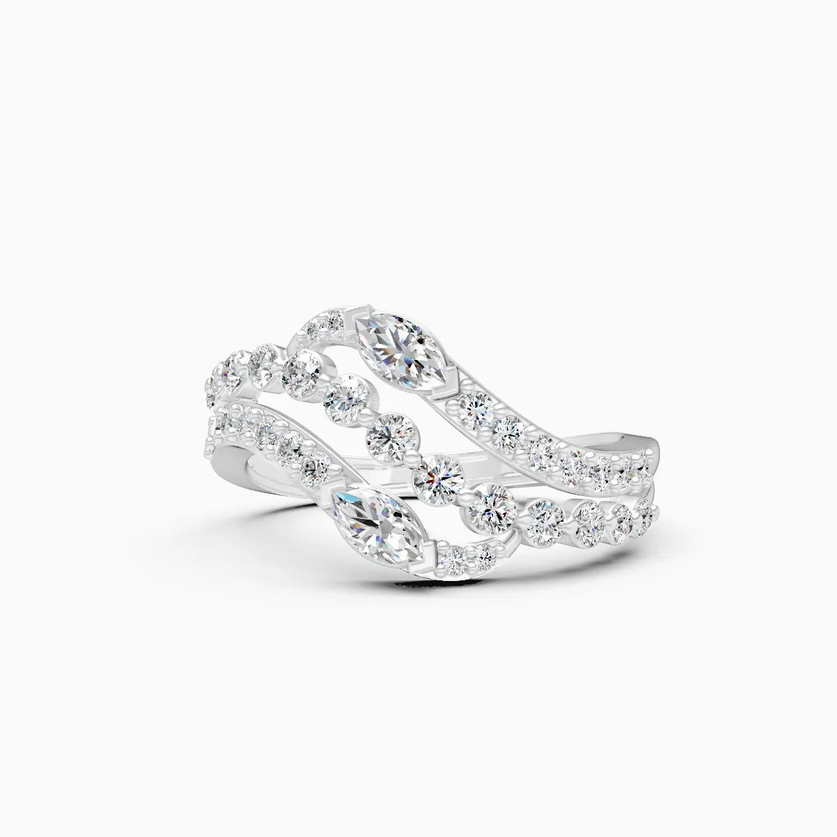 Ripple Shine Lab Grown Diamond Ring