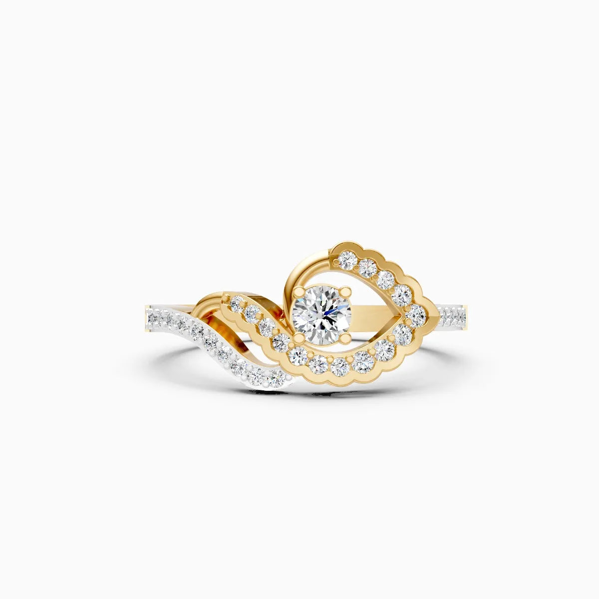 Infinity Swirl Lab Grown Diamond Ring