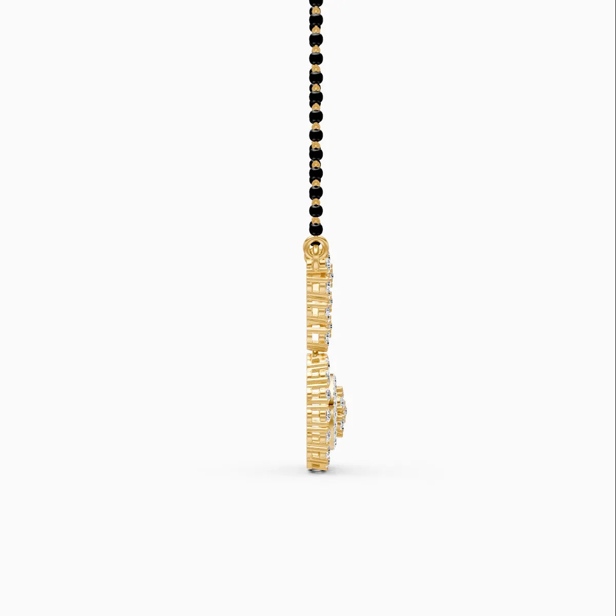 Round Lab Grown Diamond Mangalsutra