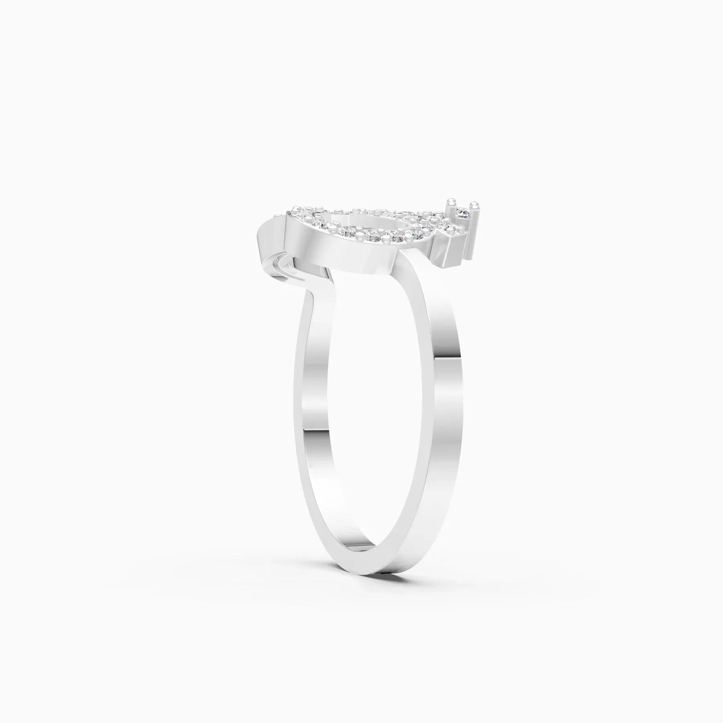 Spiritual Grace Om Band Ring